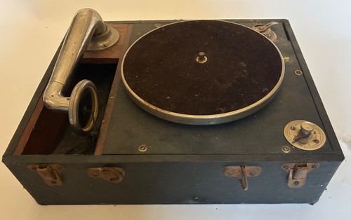Antique gramophone record - gramophone,