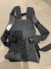 Baby Bjorn Baby Carrier One Black Grey HARDLY USED Newborn - 3 Years