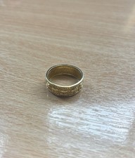 Brass-plated Gold elephant design ring - size US 10 1/4