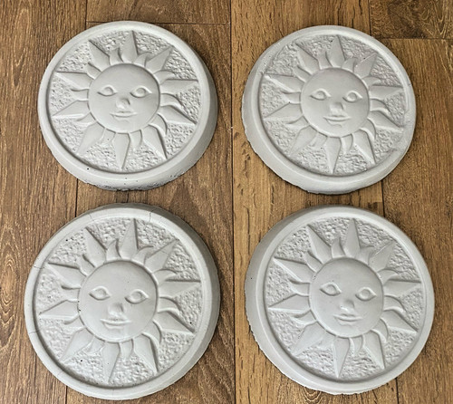 Set four sun face - set,
