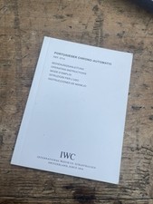 IWC 3714 Portuguese Chronograph Instruction Manual.