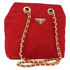 PRADA Chain Shoulder Bag Nylon