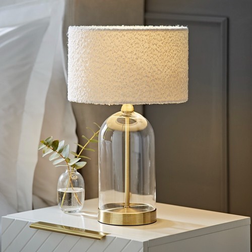 Glass table lamp gold - lamp, base