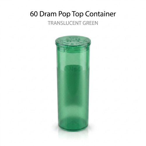 Translucent green dram pop - green, 60