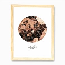 Rose Gold Circle Art Print