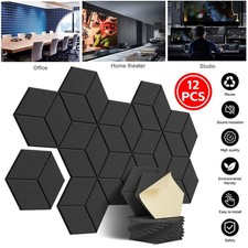 Soundproof Hexagon Panels 12Pc
