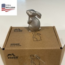 NEW STAUB Rabbit Knob Easter Bunny Limited Edition Work On Le Creuset Lid Knob