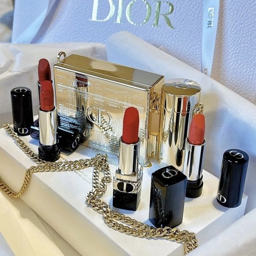 Dior rouge gold - gold, minaudiere