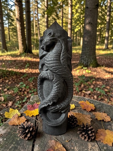 Shungite dragon carved - dragon,