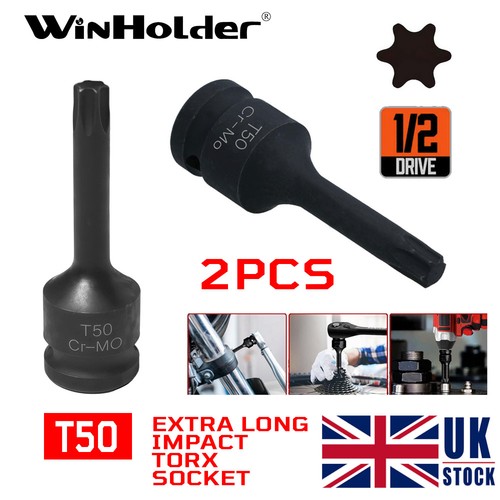 T50 impact torx bit socket - 2x,