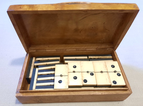 Antique dominoes tiles - dominoes,