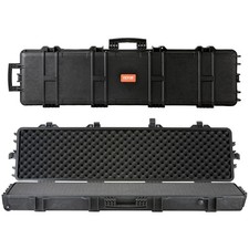VEVOR Rifle Case Rifle Hard Case 50 inch with 3 Layers Fully-protective Foams