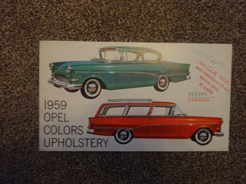 1959 opel colours - ,