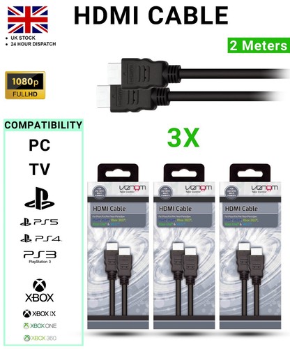 Venom hdmi cables - 3x,