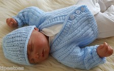 BABY KNITTING PATTERNS DK 61 ADAN BOYS OR REBORN DOLLS PRECIOUS NEWBORN KNITS
