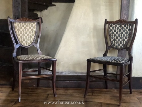 Pair edwardian vintage green - pair,