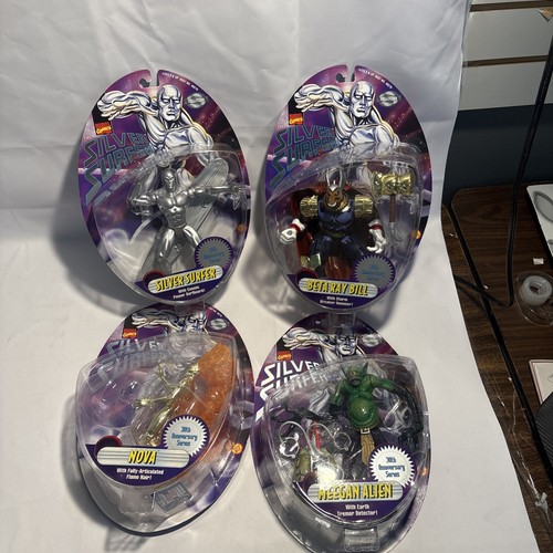 Silver surfer toy biz figure - silver,