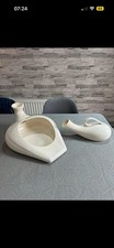 Vintage white ceramic bed pan
