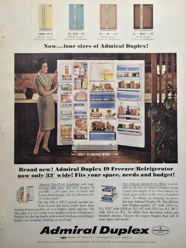 Admiral duplex refrigerator - admiral, 19