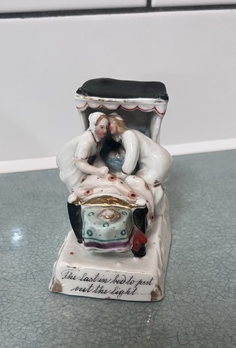 Antique staffordshire man and - antique,
