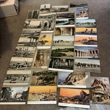 X 35 ANTIQUE;VINTAGE POSTCARDS OF EGYPT,CAIRO,LUXOR,PYRAMIDS,NILE ETC 