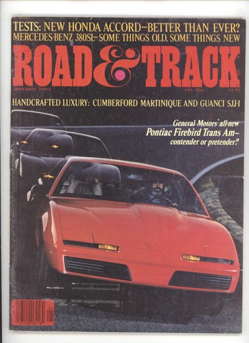 Road track january - january, 1982