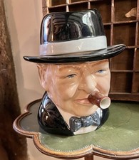 Winston  Churchill “The Yalta Teaparty” Teapot By Bairstow Manor Pottery