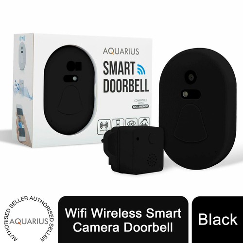 Video doorbell black plastic - video,