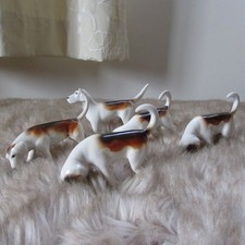 Five  Beswick Fox Hounds