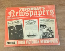 Vintage Newspapers Portfolio 1, Reproductions of 3 Victorian Newspapers