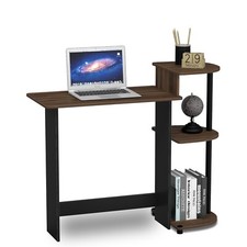 Furinno COMPACT Desk, Gaming Desk, Computer Desk, Office Desk, Columbia Walnut