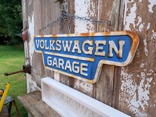 fuax vintage style rusty patina volkswagen mk1 caddy  mancave garage Signage  
