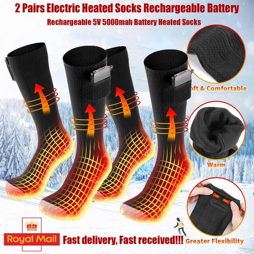 2pairs electric heated socks - 2pairs,