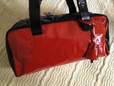 Prada Patent Leather Tote Red