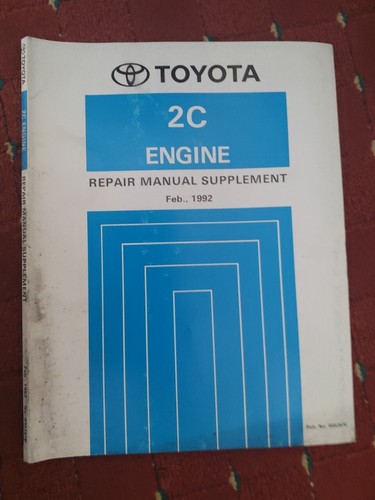 Toyota workshop manual - workshop,