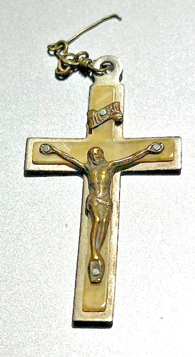 Vintage crucifix pendant - vintage,