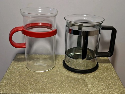 Bodum glass coffee mugs - 2,
