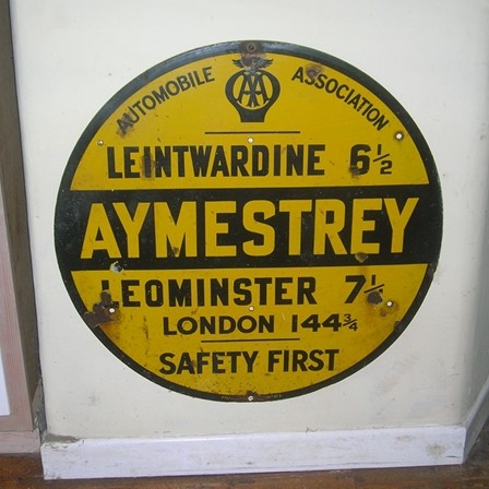Photo 6x4 old sign - aa, in