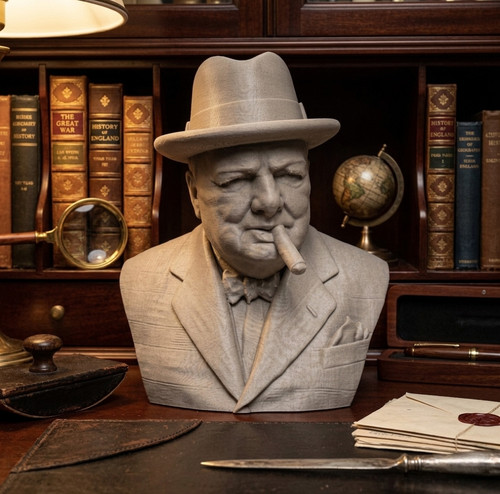 Winston churchill bust statue - churchill,