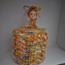 Retro Toilet Roll Cover Doll