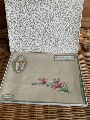 Vintage cotton tray - cotton,