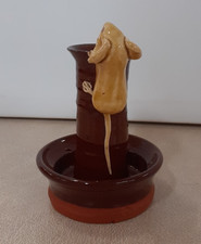 David Cleverley Studio Pottery Mouse Candlestick Charity Sale