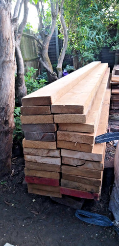 Reclaimed scaffolding boards