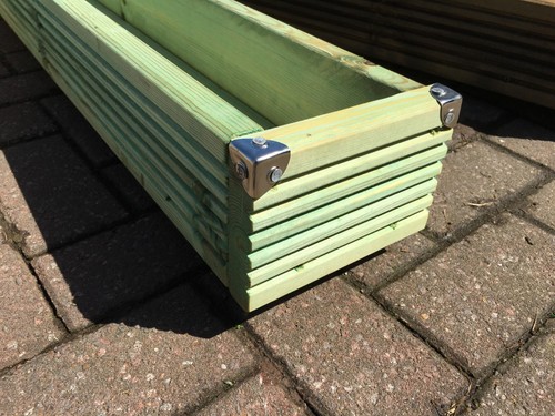 Coloured wooden patio - wooden,