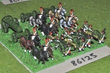 15mm napoleonic / prussian - 2 guns crews & limbers & 1 caisson - art (86125)