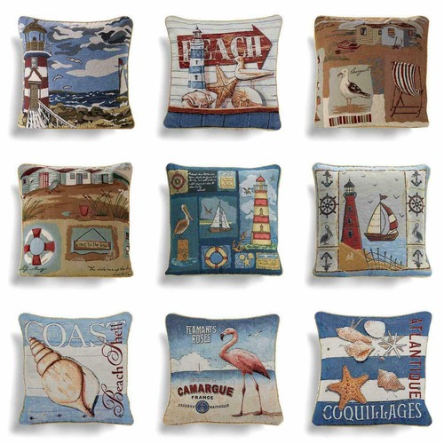 Seaside tapestry cushion - seaside,