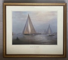 Tim Thompson “Great Yachts”Large  Framed Signed Print