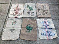 VARIOUS DESIGNS/COUNTRIES COFFEE SACKS X10