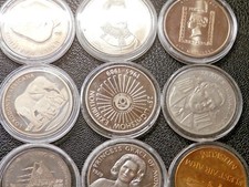 Commemorative Medallions - Air Museum Exhibition Canadian Mint Pobjoy See Menu