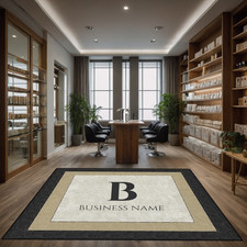 Custom Business Name Entry Rug